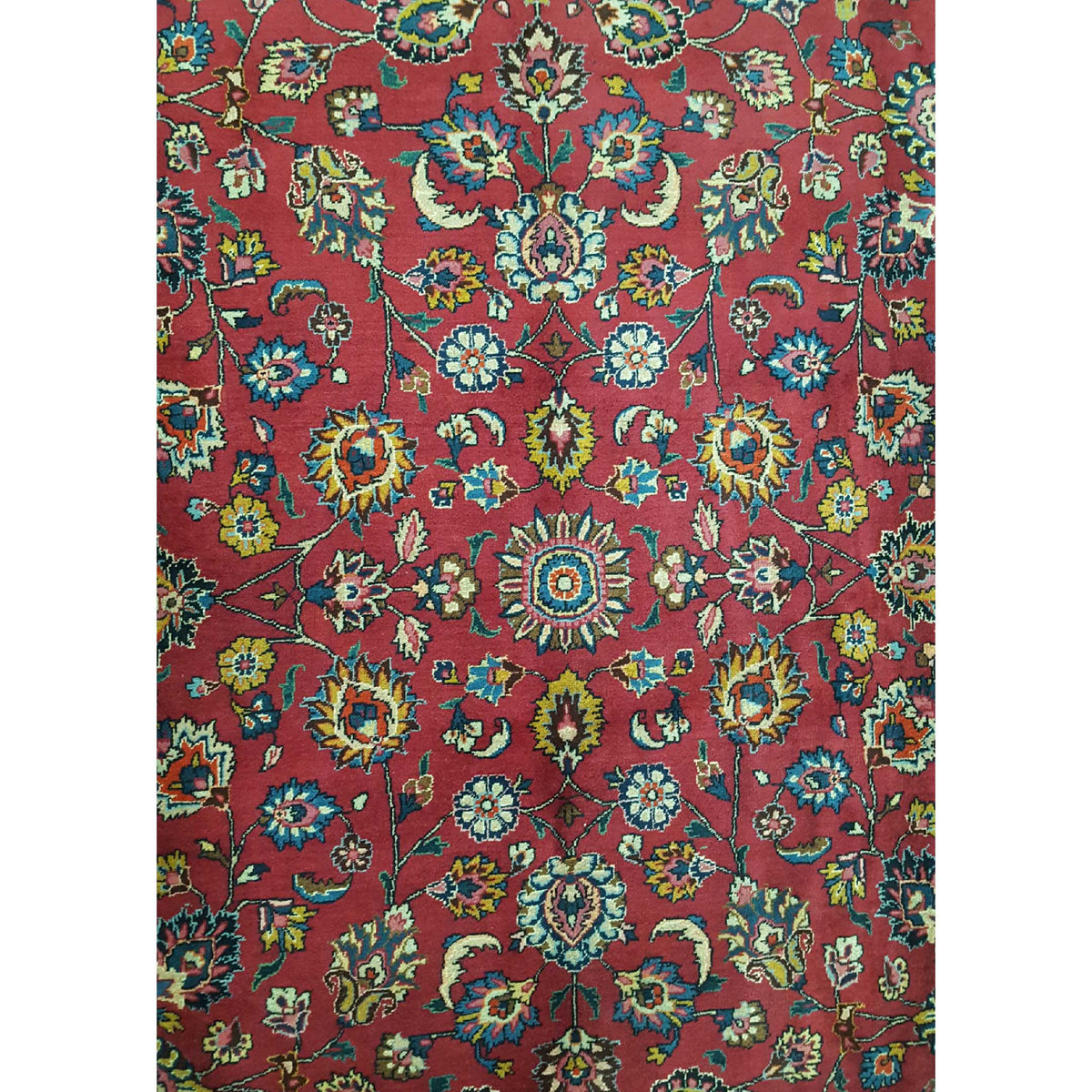 Pacific Mashad 27749 Burgundy Rust Traditional Semi Antique Rug