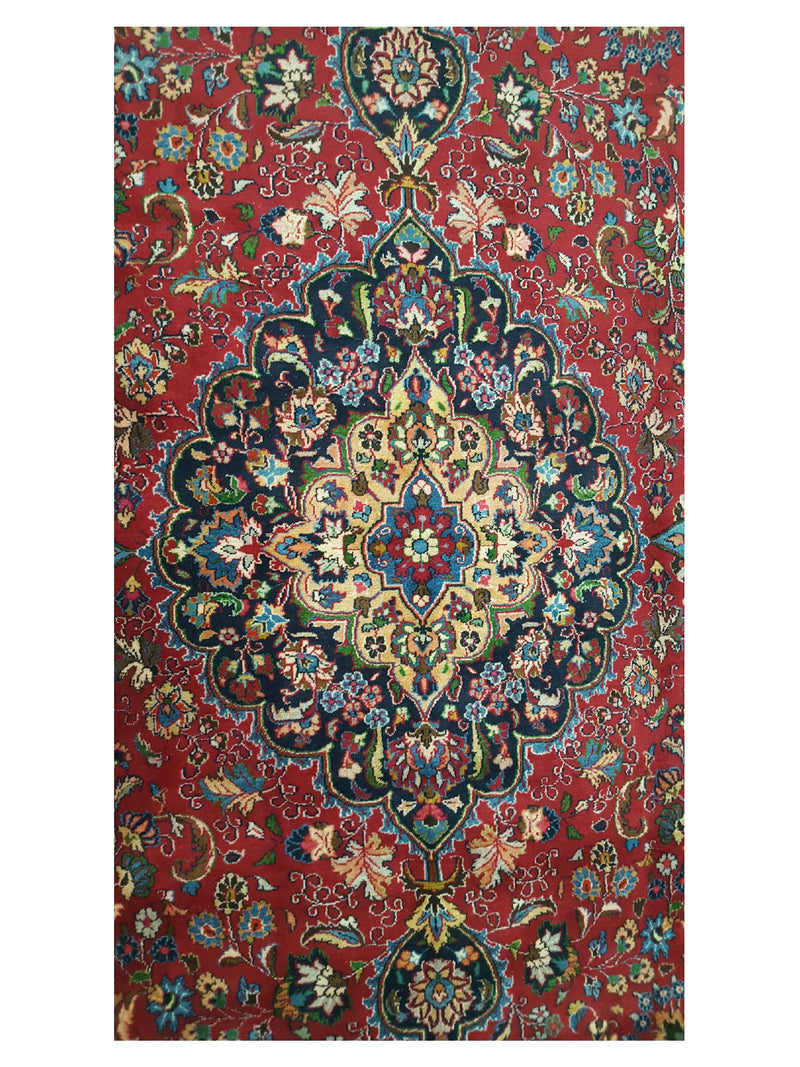 Pacific Mashad 27751 Burgundy Navy Traditional Semi Antique Rug