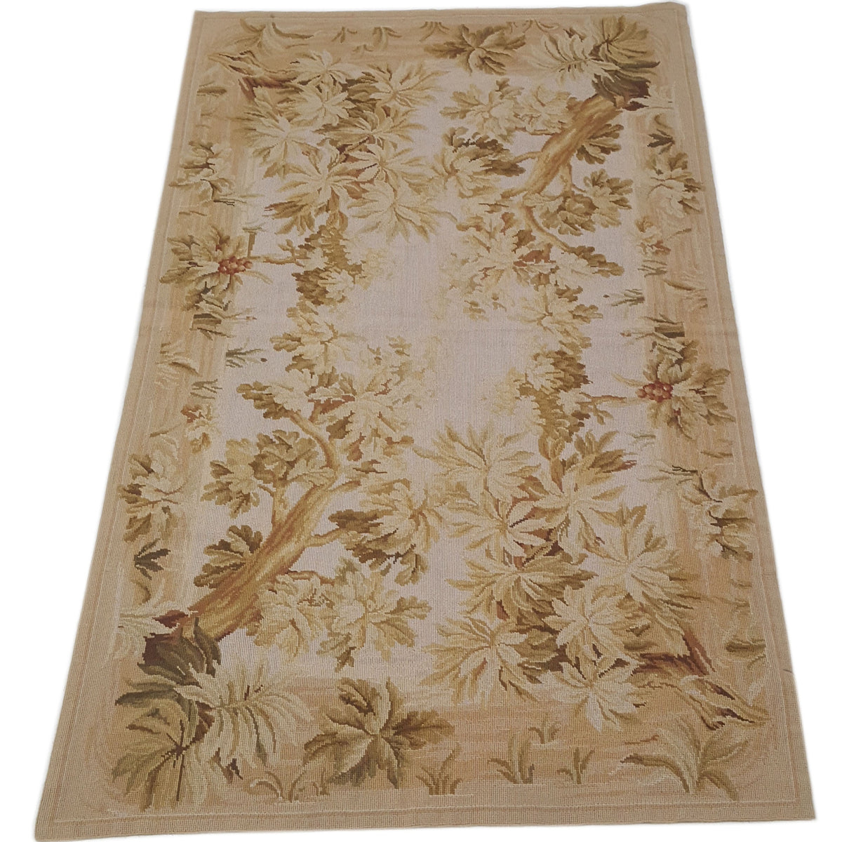 Pacific Needle Point 27760 Beige Beige Tapestry Needle Point Rug