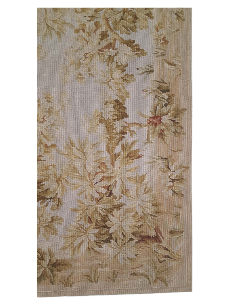 Pacific Needle Point 27760 Beige Beige Tapestry Needle Point Rug