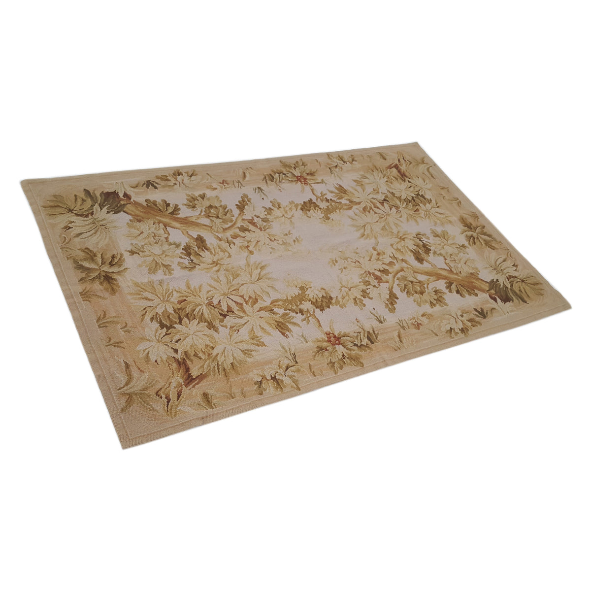 Pacific Needle Point 27760 Beige Beige Tapestry Needle Point Rug