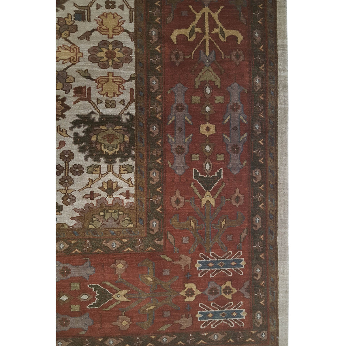 Pacific Tribal 27994 Ivory Rust Traditional Hand Knotted Rug