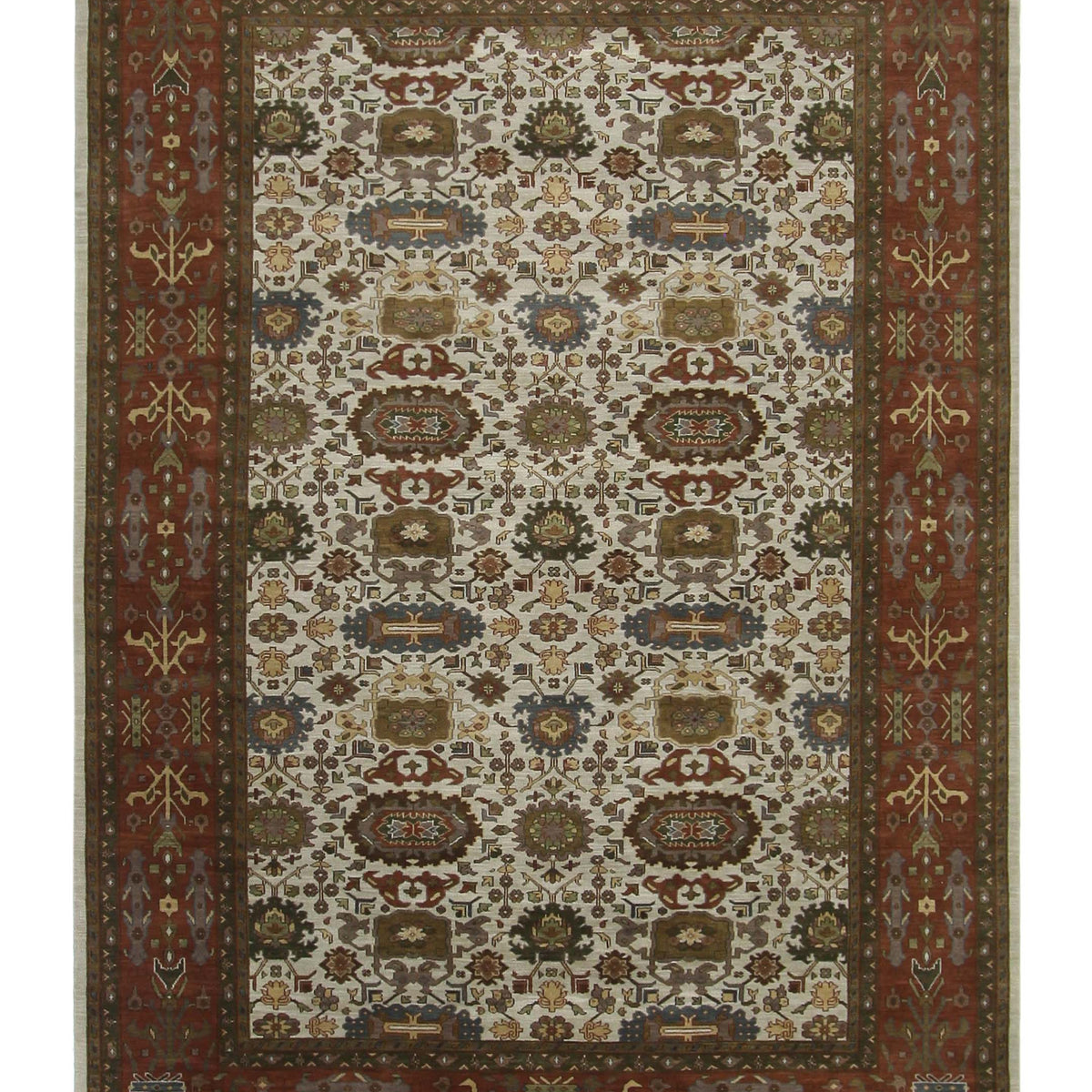 Pacific Tribal  Ivory Rust Traditional