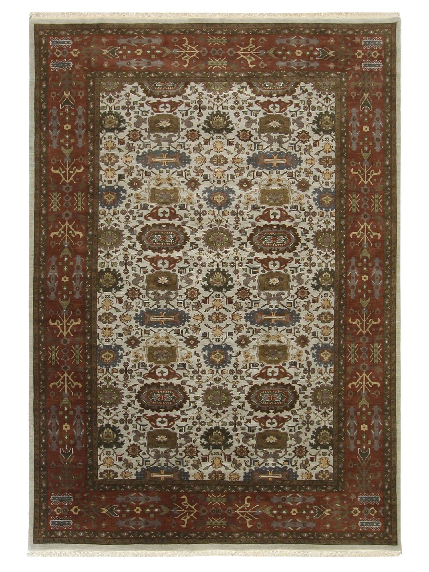 Pacific Tribal  Ivory Rust Traditional