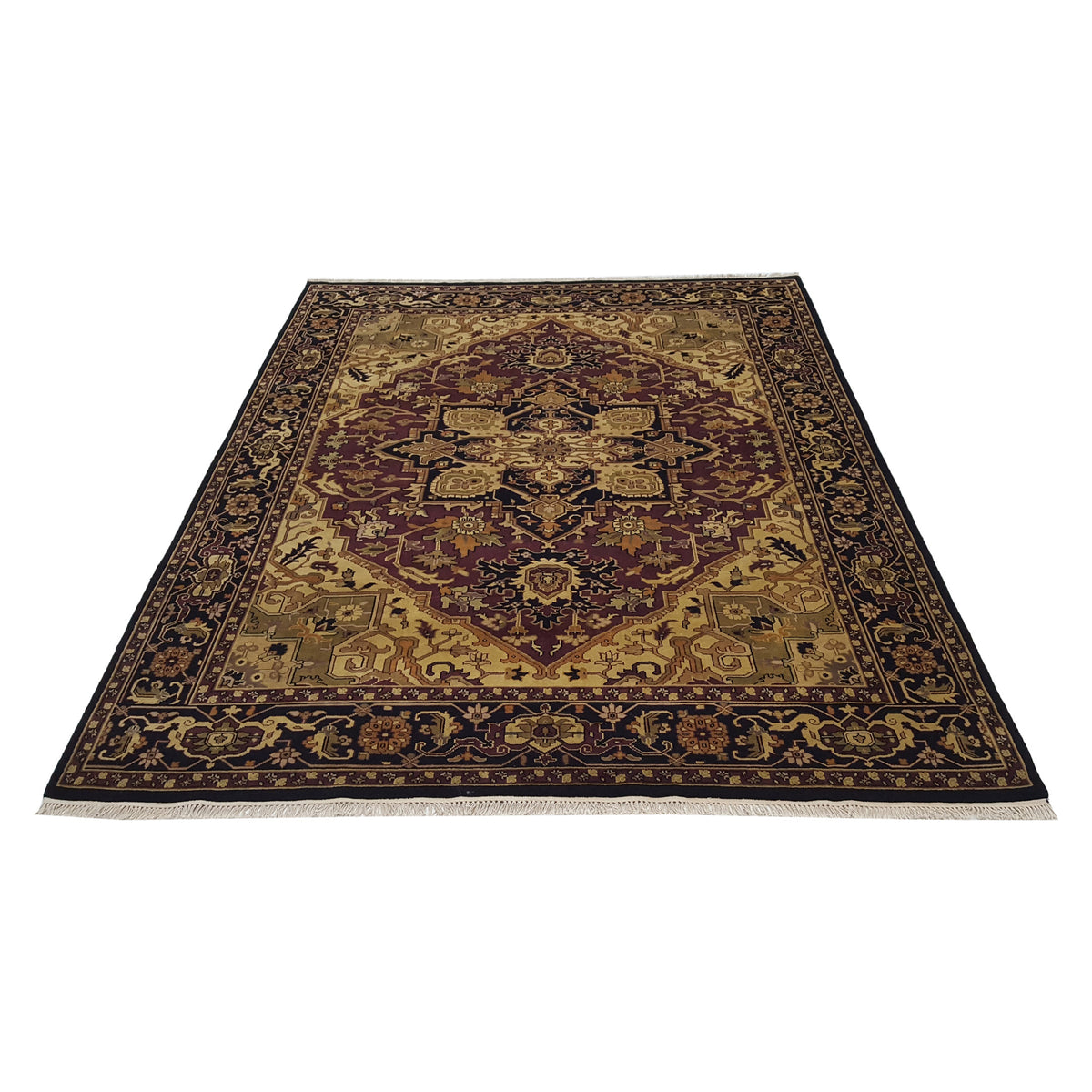 Pacific Tribal 28002 Rust Black Traditional Hand Knotted Rug