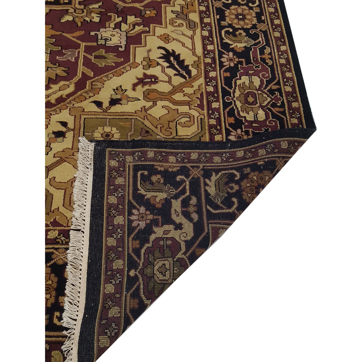 Pacific Tribal 28002 Rust Black Traditional Hand Knotted Rug