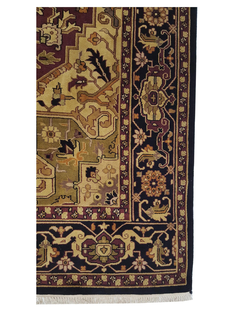 Pacific Tribal 28002 Rust Black Traditional Hand Knotted Rug