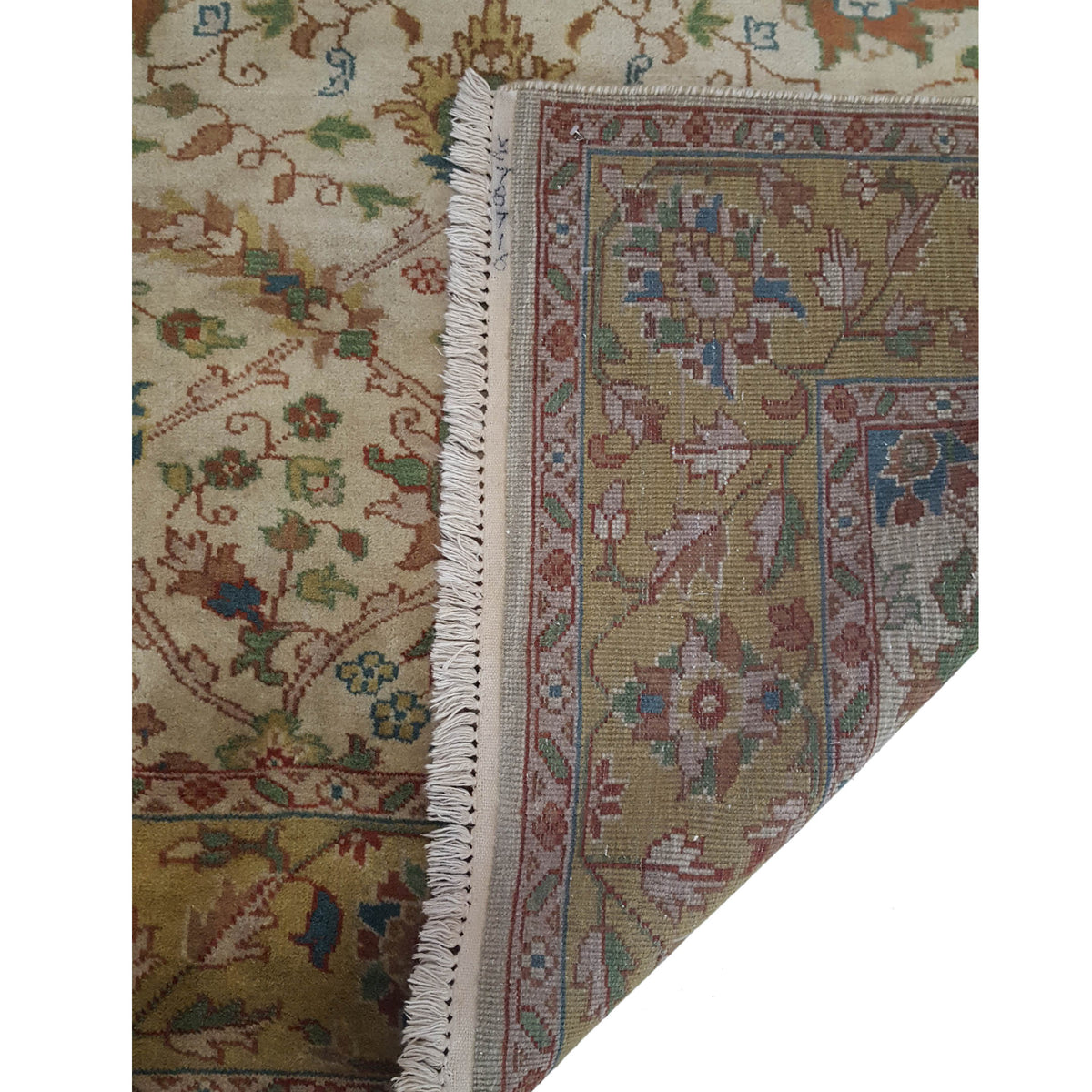 Pacific Tribal 28067 Beige Gold Traditional Hand Knotted Rug