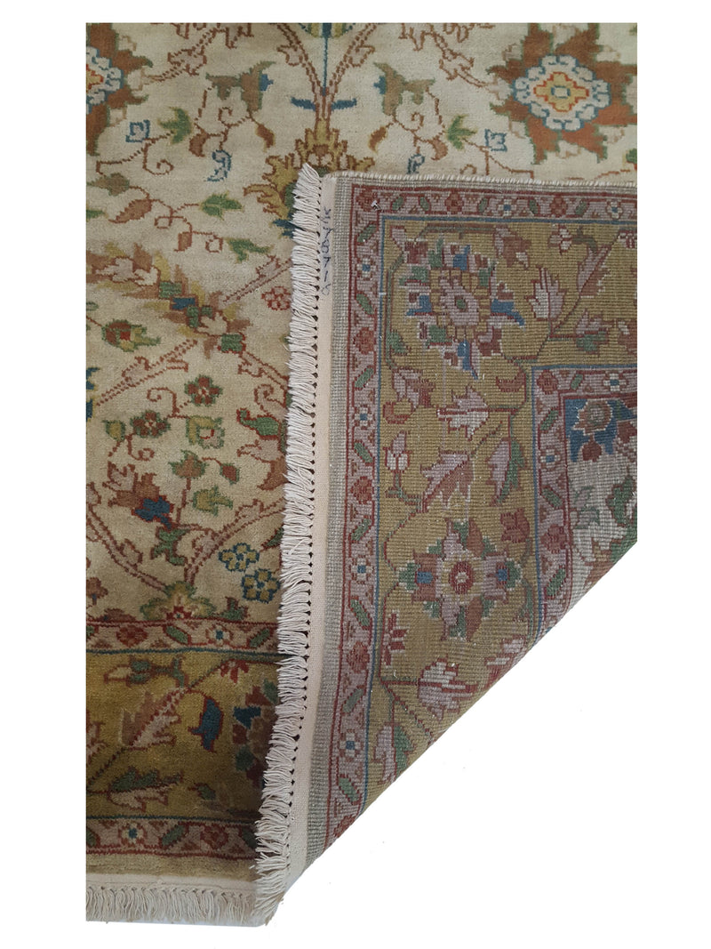 Pacific Tribal 28067 Beige Gold Traditional Hand Knotted Rug