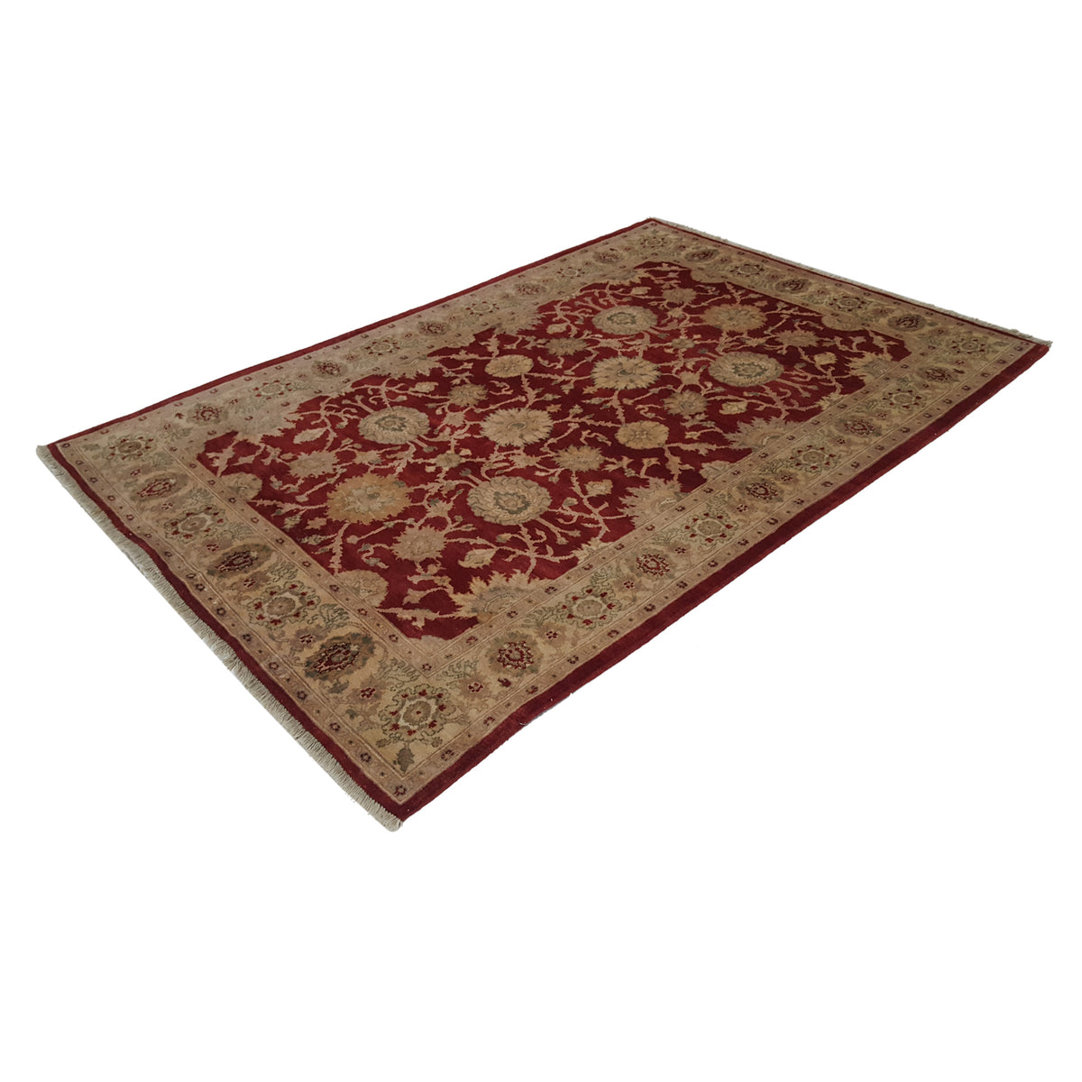 Pacific Ziegler 28090 Red Ivory Transitional Hand Knotted Rug