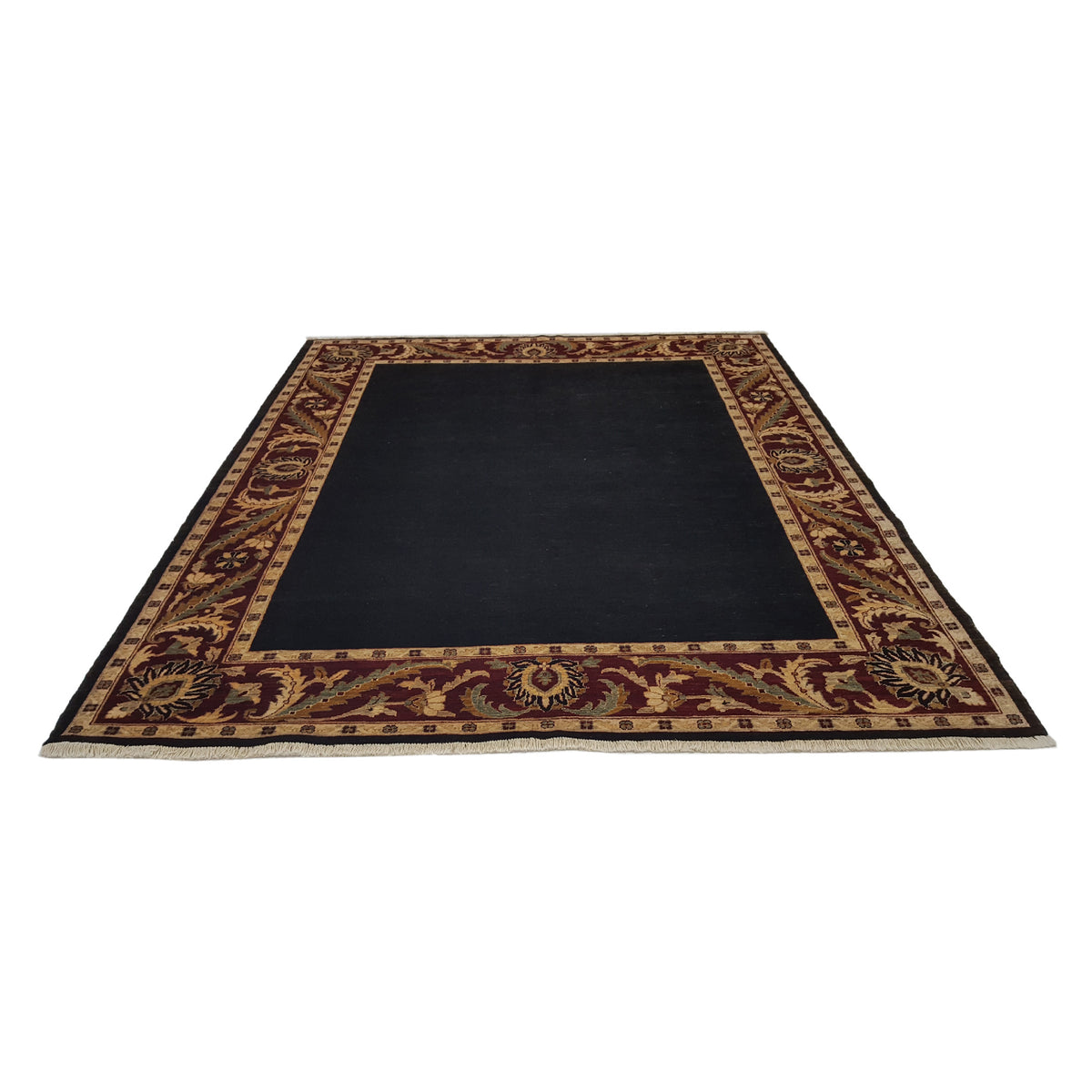 Pacific Ziegler 28097 Black Red Transitional Hand Knotted Rug