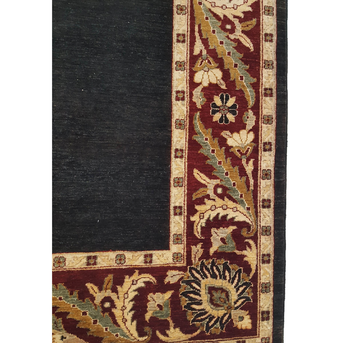 Pacific Ziegler 28097 Black Red Transitional Hand Knotted Rug