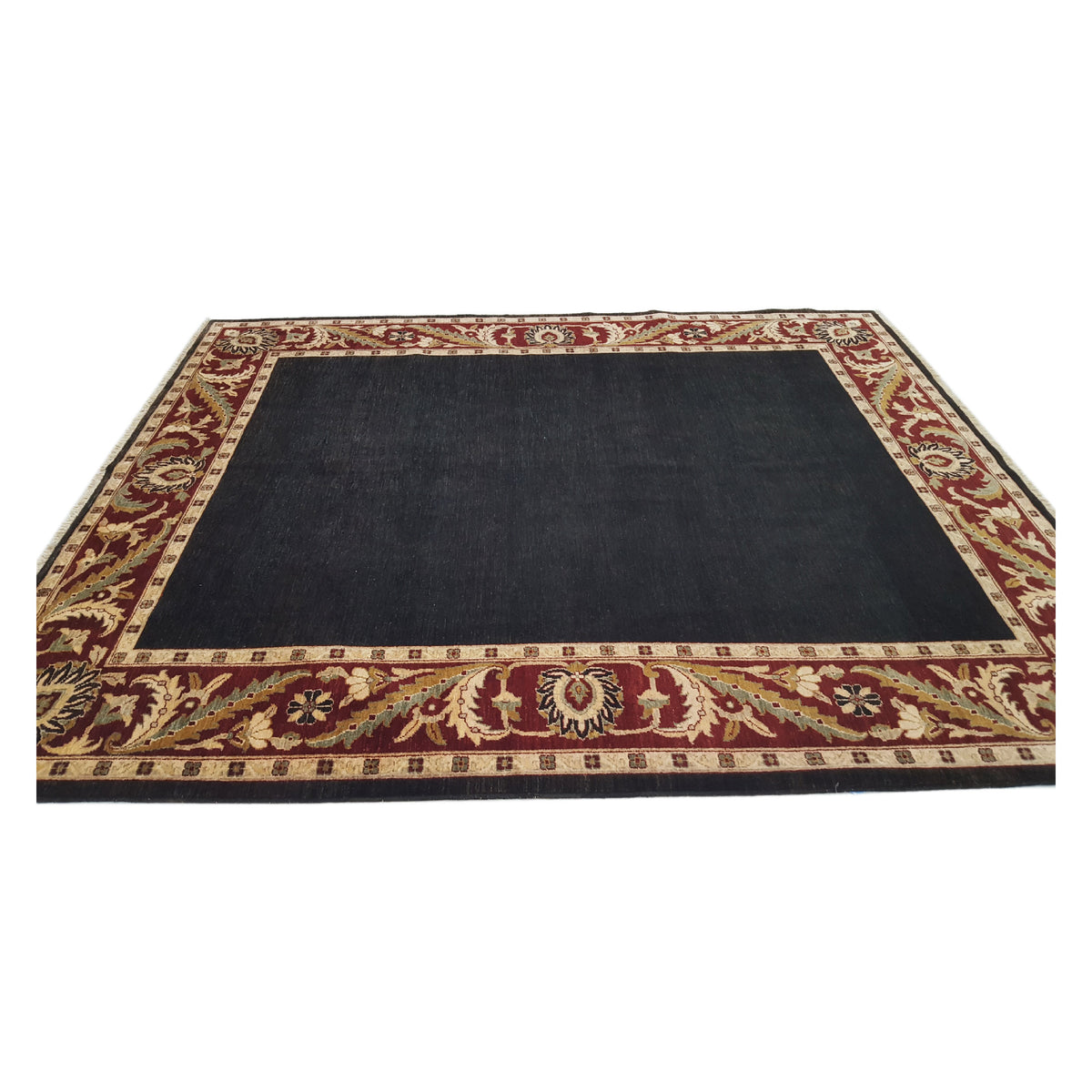 Pacific Ziegler 28097 Black Red Transitional Hand Knotted Rug