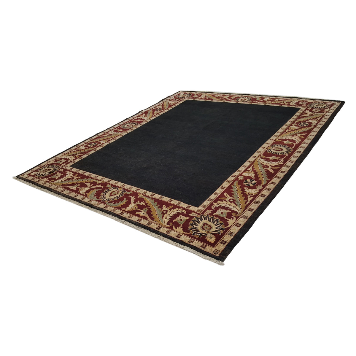 Pacific Ziegler 28097 Black Red Transitional Hand Knotted Rug