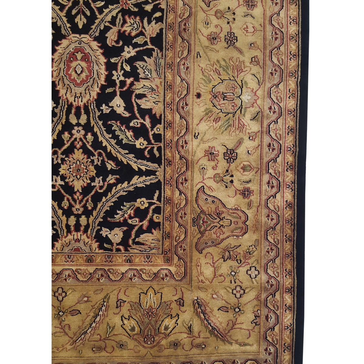 Pacific Serene 28490 Black Gold Traditional Hand Knotted Rug