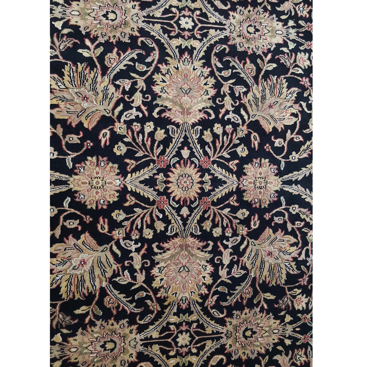 Pacific Serene 28490 Black Gold Traditional Hand Knotted Rug
