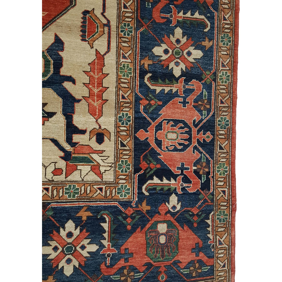 Pacific Ziegler 28543 Multi Navy Traditional Hand Knotted Rug