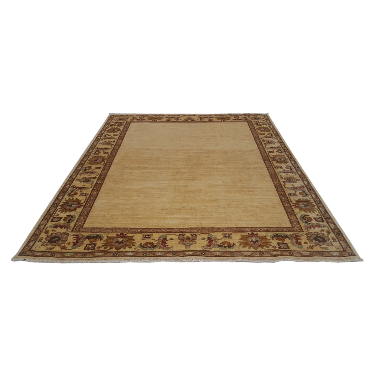 Pacific Ziegler 28562 Ivory Ivory Transitional Hand Knotted Rug