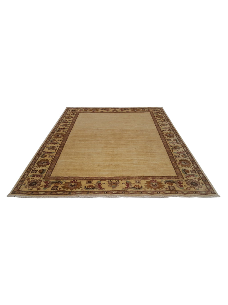 Pacific Ziegler 28562 Ivory Ivory Transitional Hand Knotted Rug