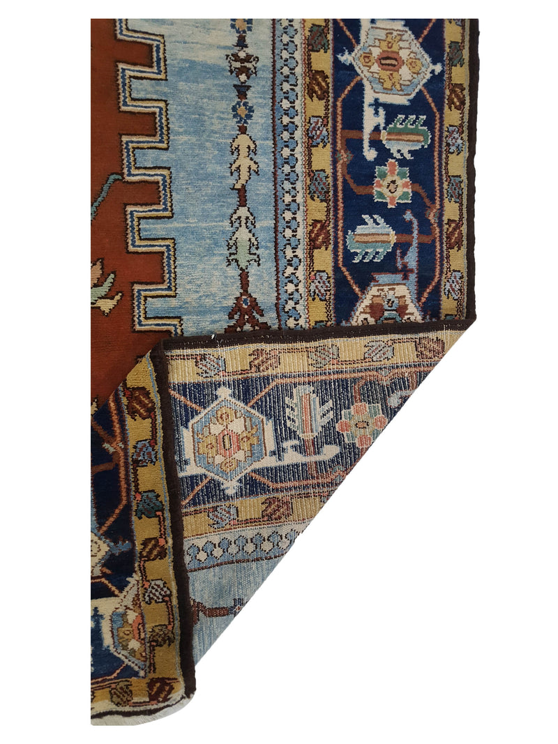 Pacific Serapi 28786 Navy Gold Traditional Hand Knotted Rug