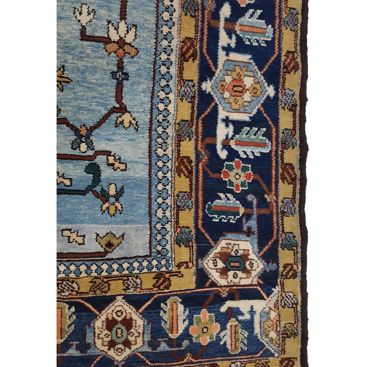 Pacific Serapi 28786 Navy Gold Traditional Hand Knotted Rug