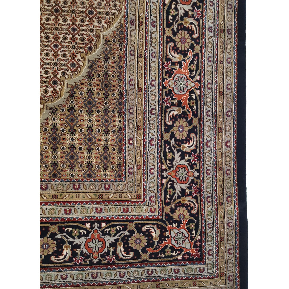 Pacific Mahi Bijar 28791 Black Black Traditional Hand Knotted Rug
