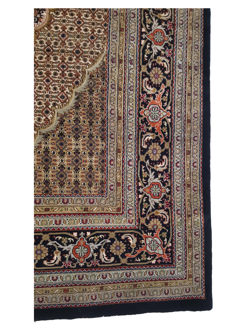 Pacific Mahi Bijar 28791 Black Black Traditional Hand Knotted Rug