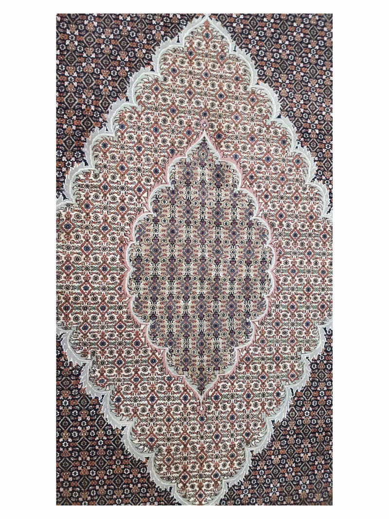 Pacific Mahi Bijar 28791 Black Black Traditional Hand Knotted Rug