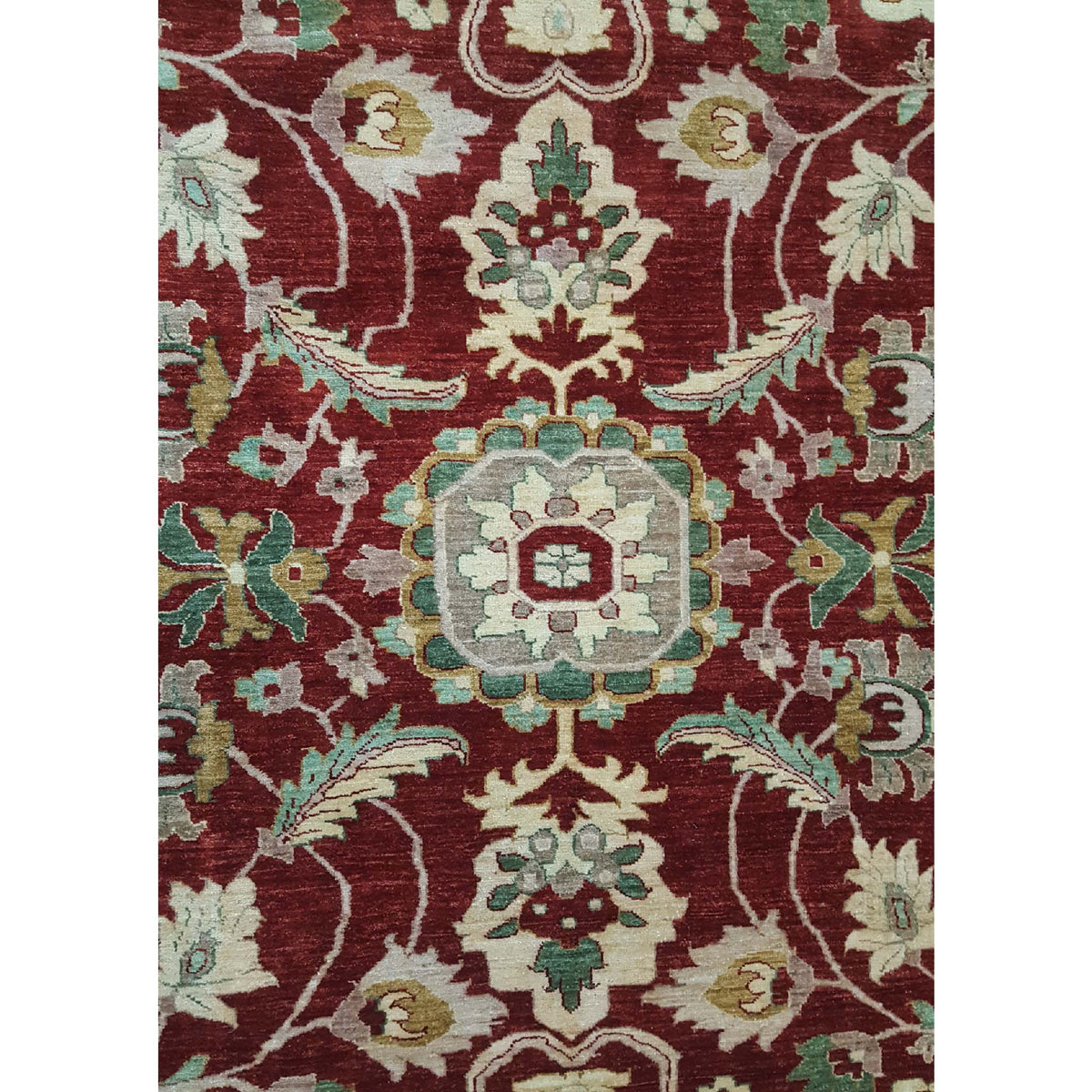 Pacific Ziegler 28830 Red Ivory Transitional Hand Knotted Rug