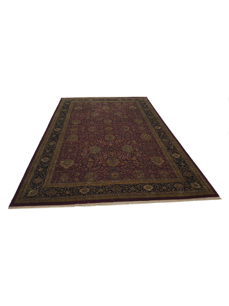 Pacific Jaipur 28849 Red Gold Traditional Hand Knotted Rug