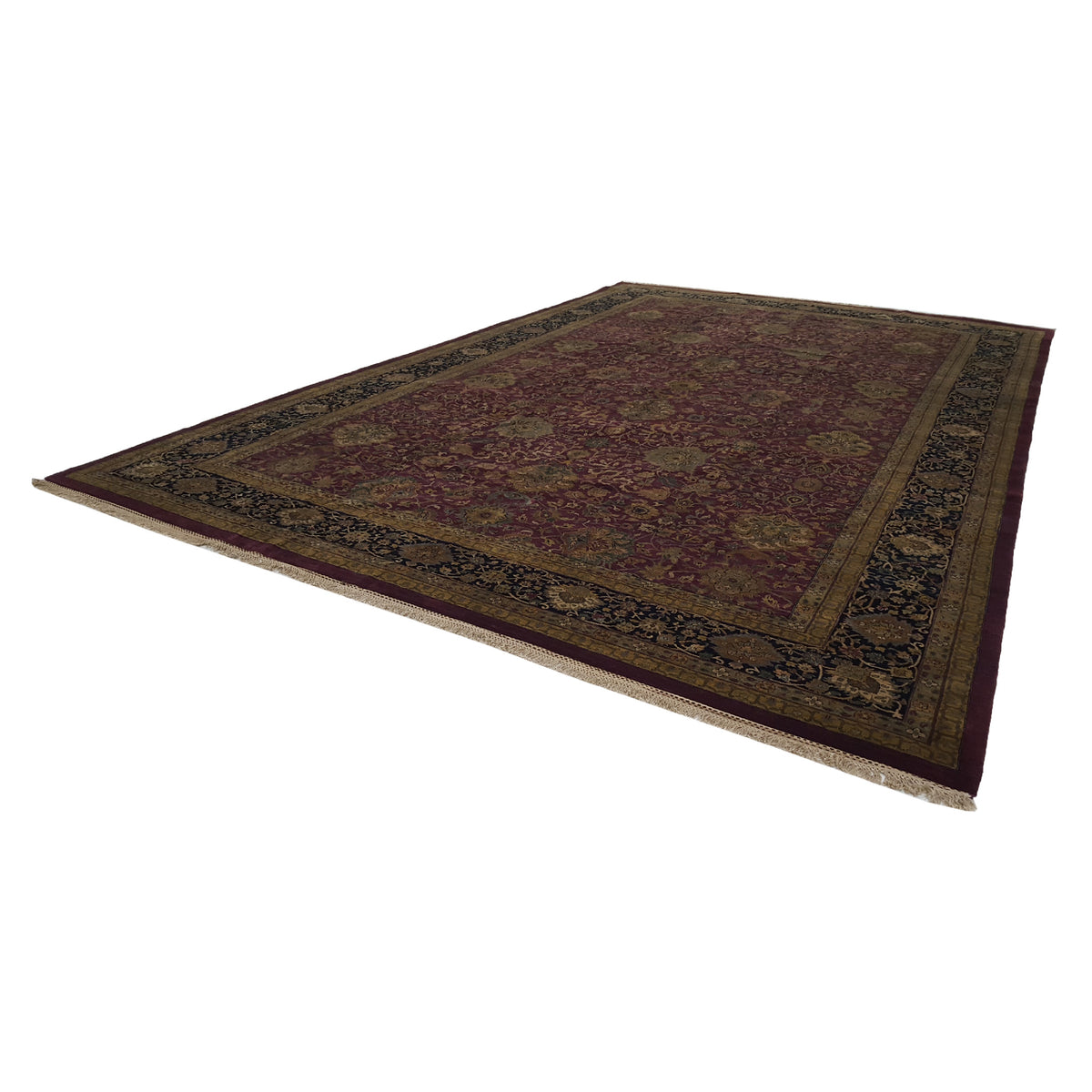 Pacific Jaipur 28849 Red Gold Traditional Hand Knotted Rug