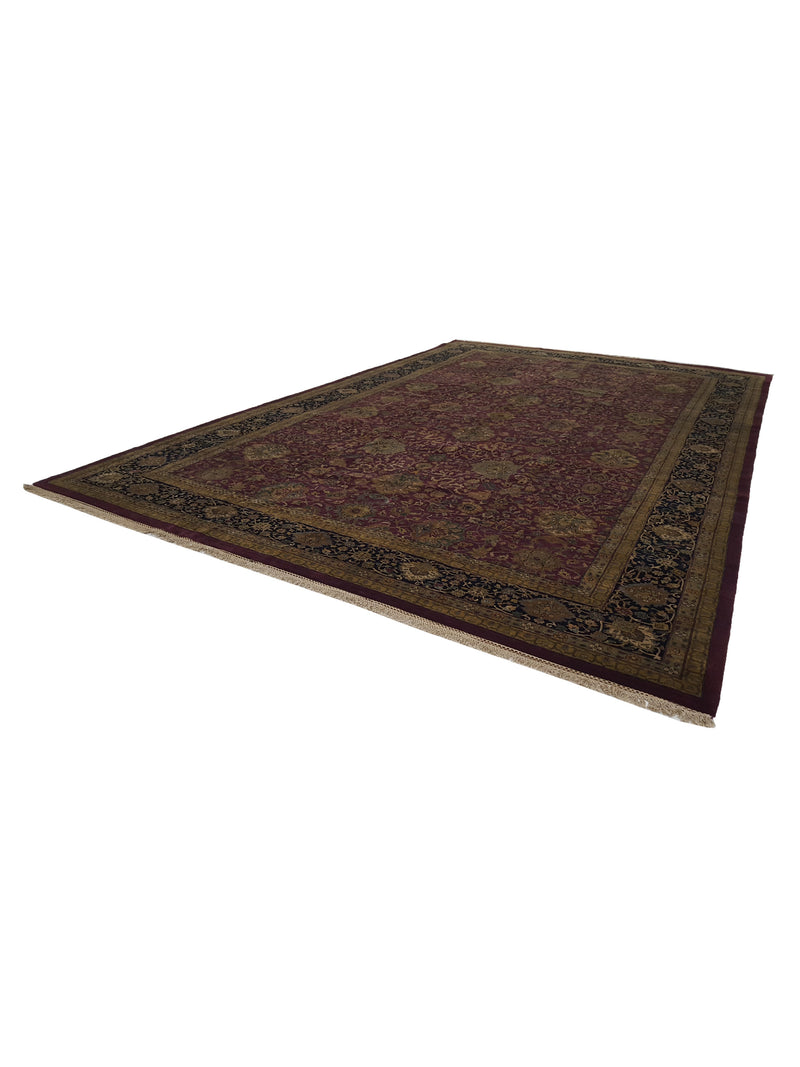 Pacific Jaipur 28849 Red Gold Traditional Hand Knotted Rug