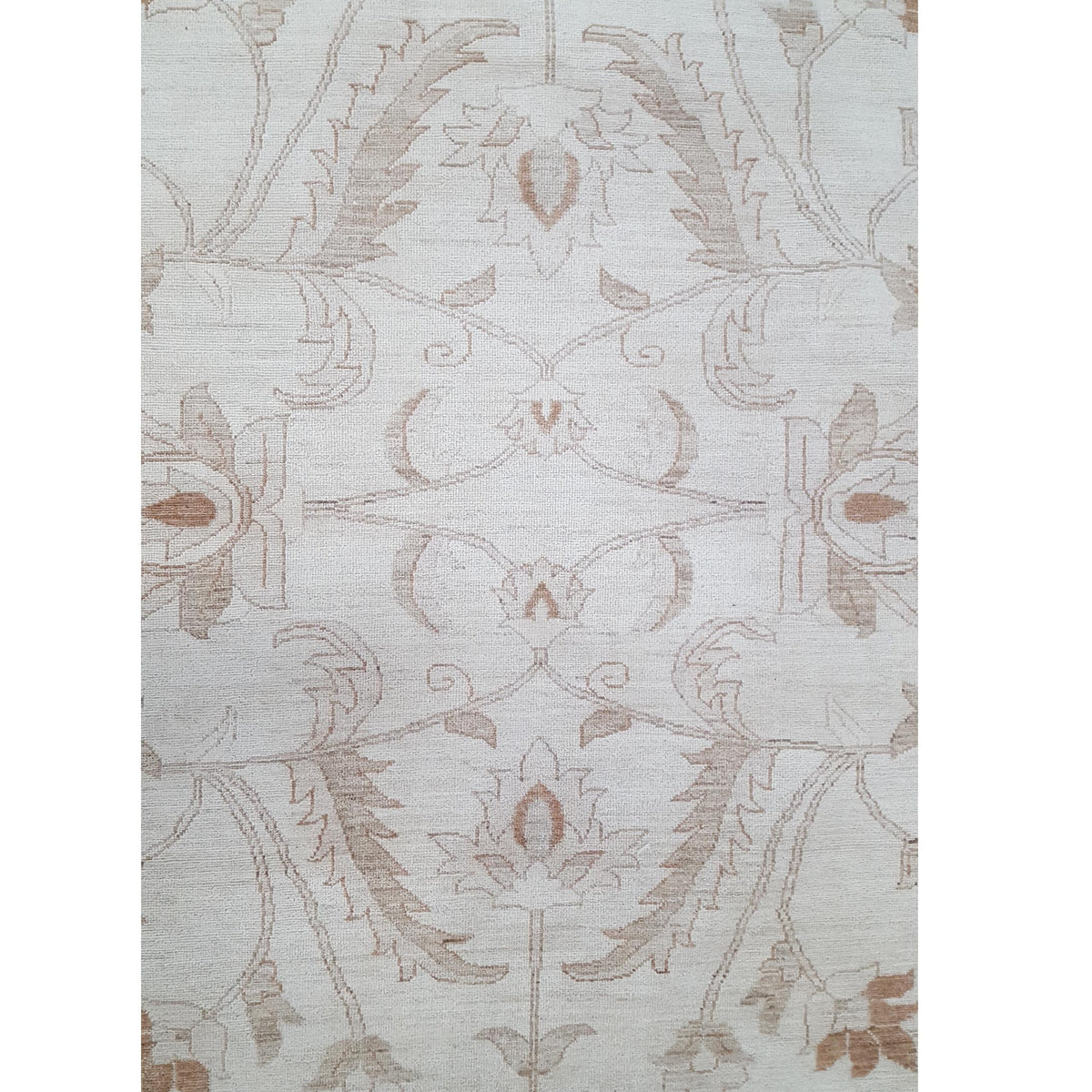 Pacific Ziegler 28850 Ivory Ivory Transitional Hand Knotted Rug