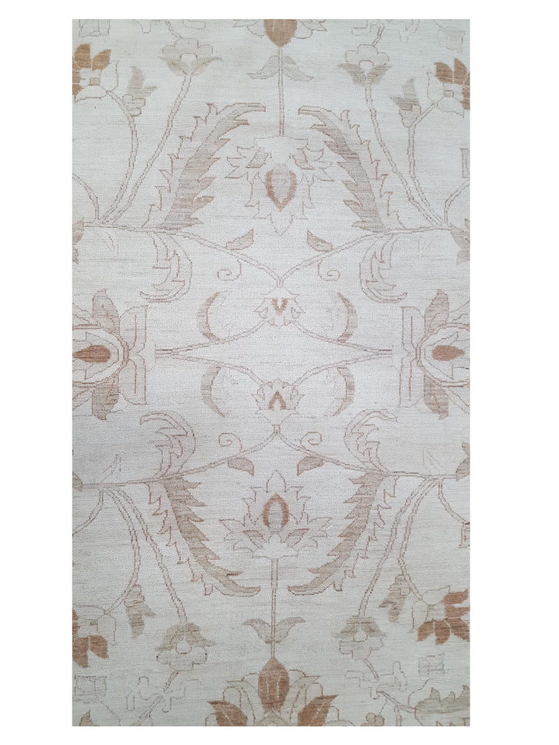 Pacific Ziegler 28850 Ivory Ivory Transitional Hand Knotted Rug