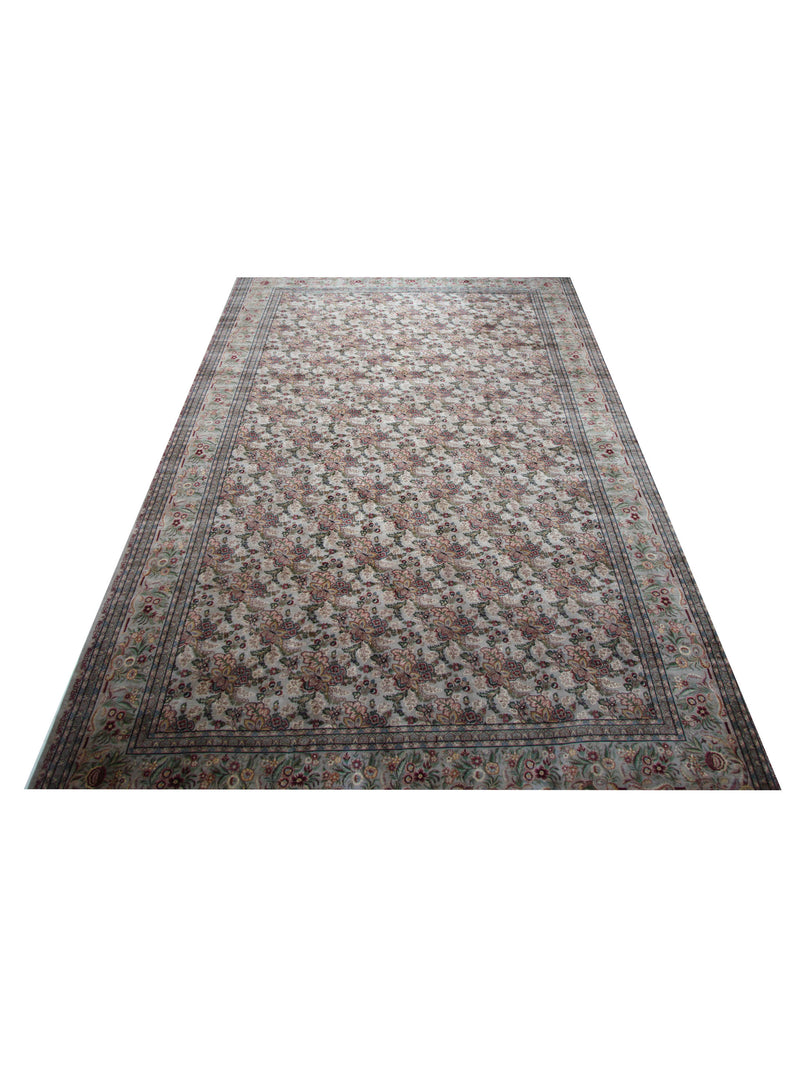 Pacific Classic 28855 Ivory Lt.Green Traditional Hand Knotted Rug
