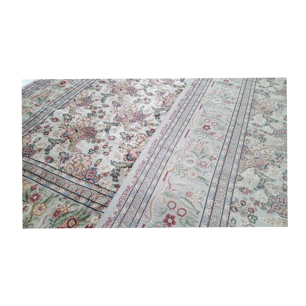 Pacific Classic 28855 Ivory Lt.Green Traditional Hand Knotted Rug