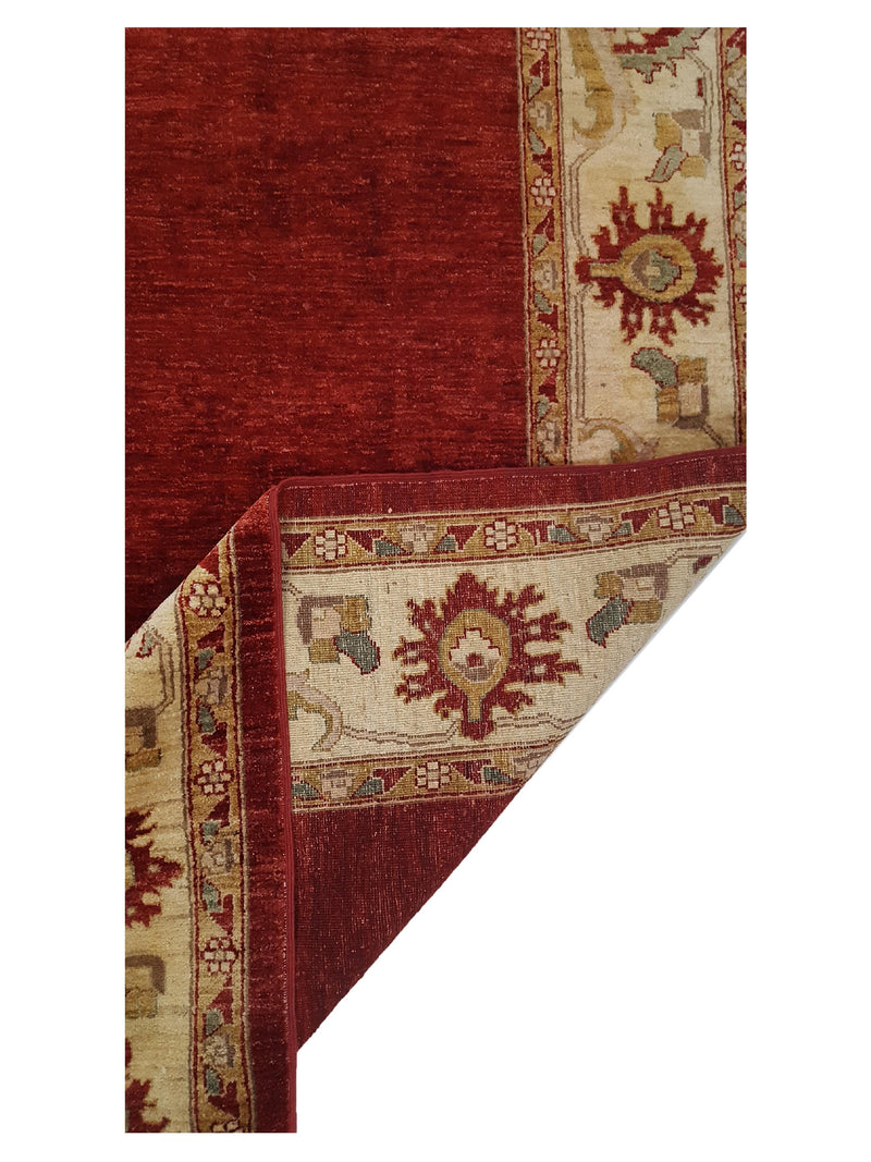 Pacific Ziegler 28876 Red Ivory Transitional Hand Knotted Rug