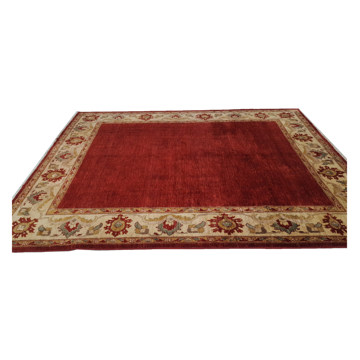 Pacific Ziegler 28876 Red Ivory Transitional Hand Knotted Rug
