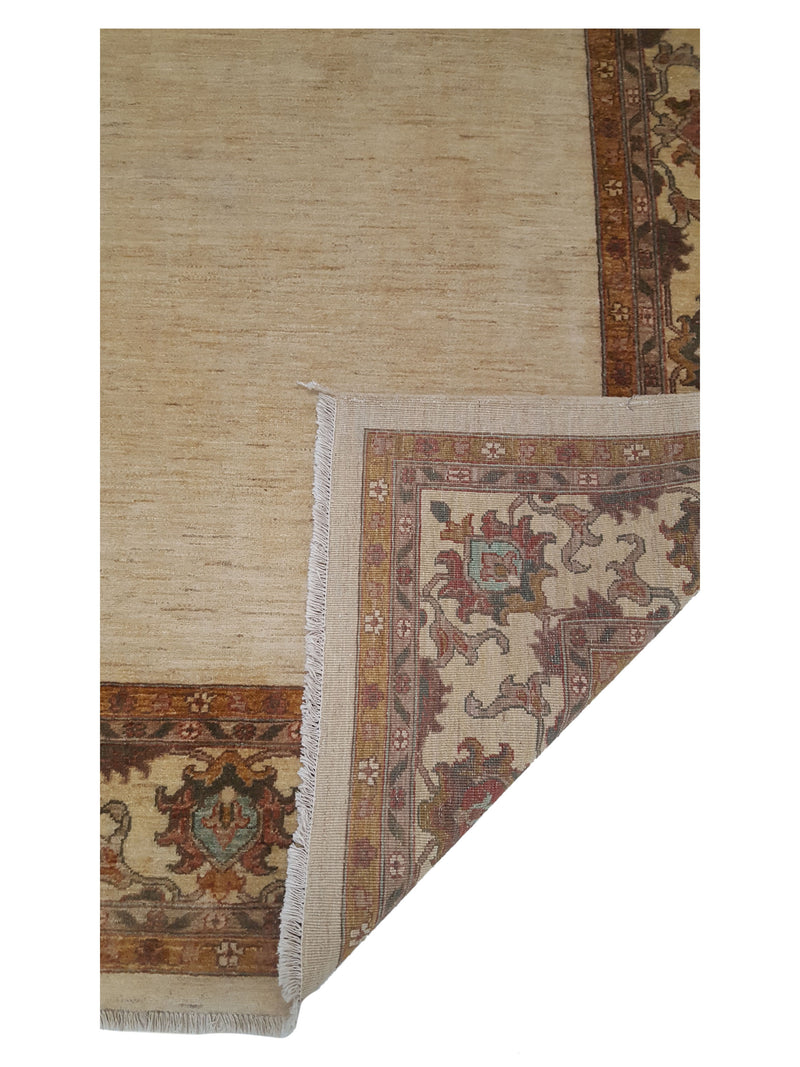 Pacific Ziegler 28887 Ivory Ivory Transitional Hand Knotted Rug