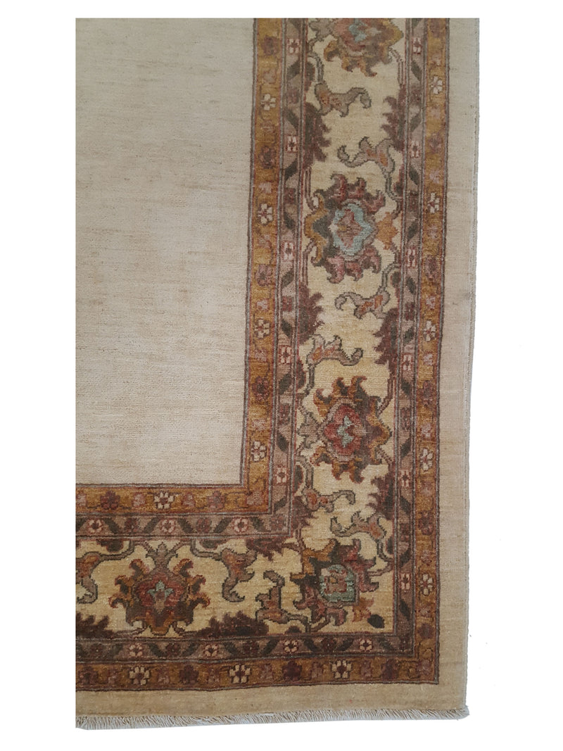 Pacific Ziegler 28887 Ivory Ivory Transitional Hand Knotted Rug