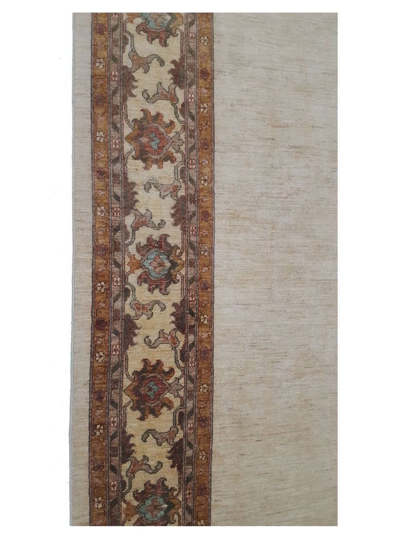 Pacific Ziegler 28887 Ivory Ivory Transitional Hand Knotted Rug
