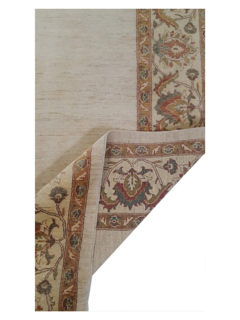 Pacific Ziegler 28954 Ivory Ivory Transitional Hand Knotted Rug