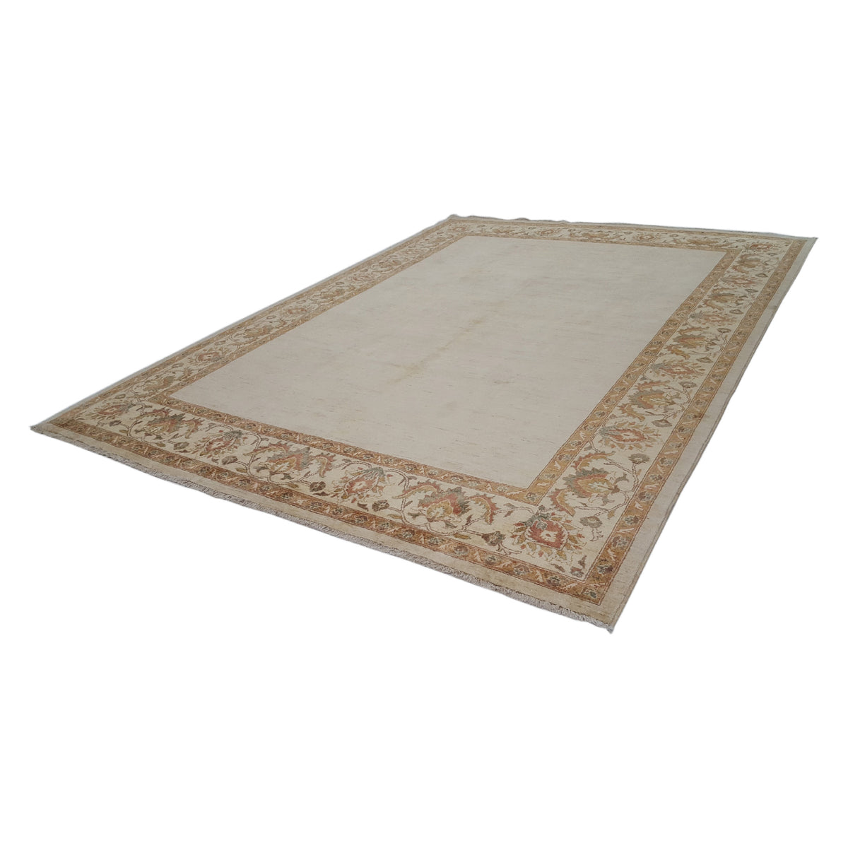 Pacific Ziegler 28954 Ivory Ivory Transitional Hand Knotted Rug