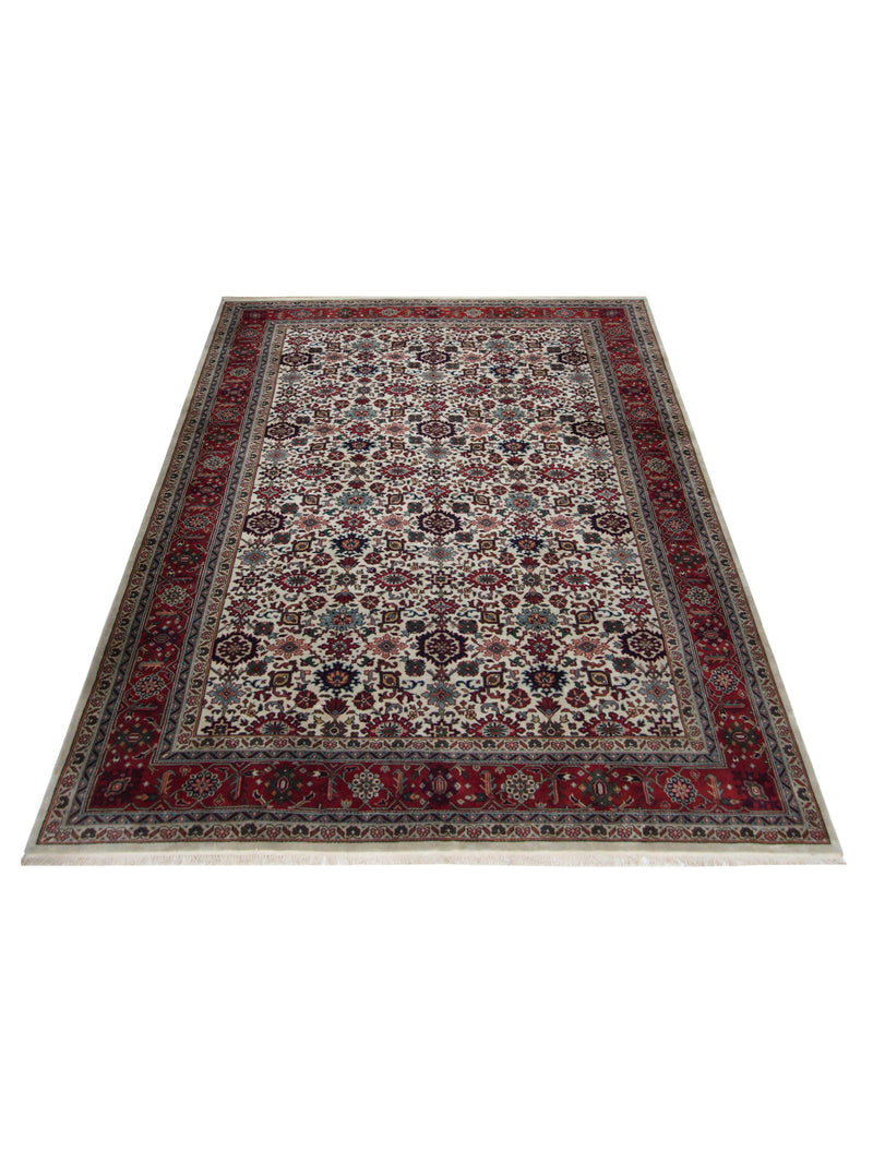 Pacific Tribal 28968 Grey Red Traditional Hand Knotted Rug