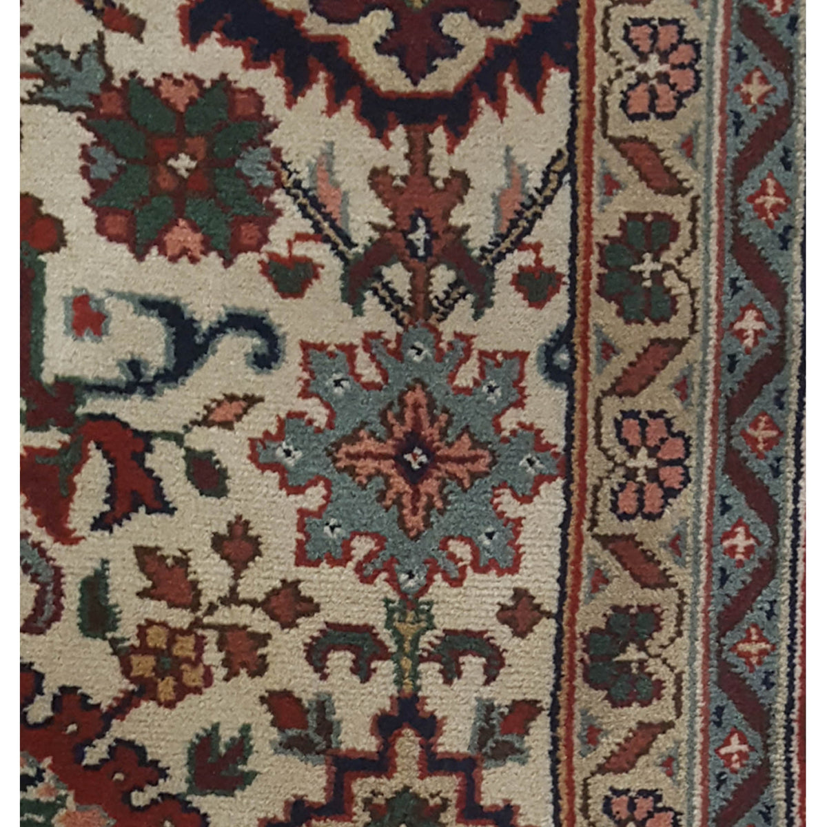 Pacific Tribal 28968 Grey Red Traditional Hand Knotted Rug