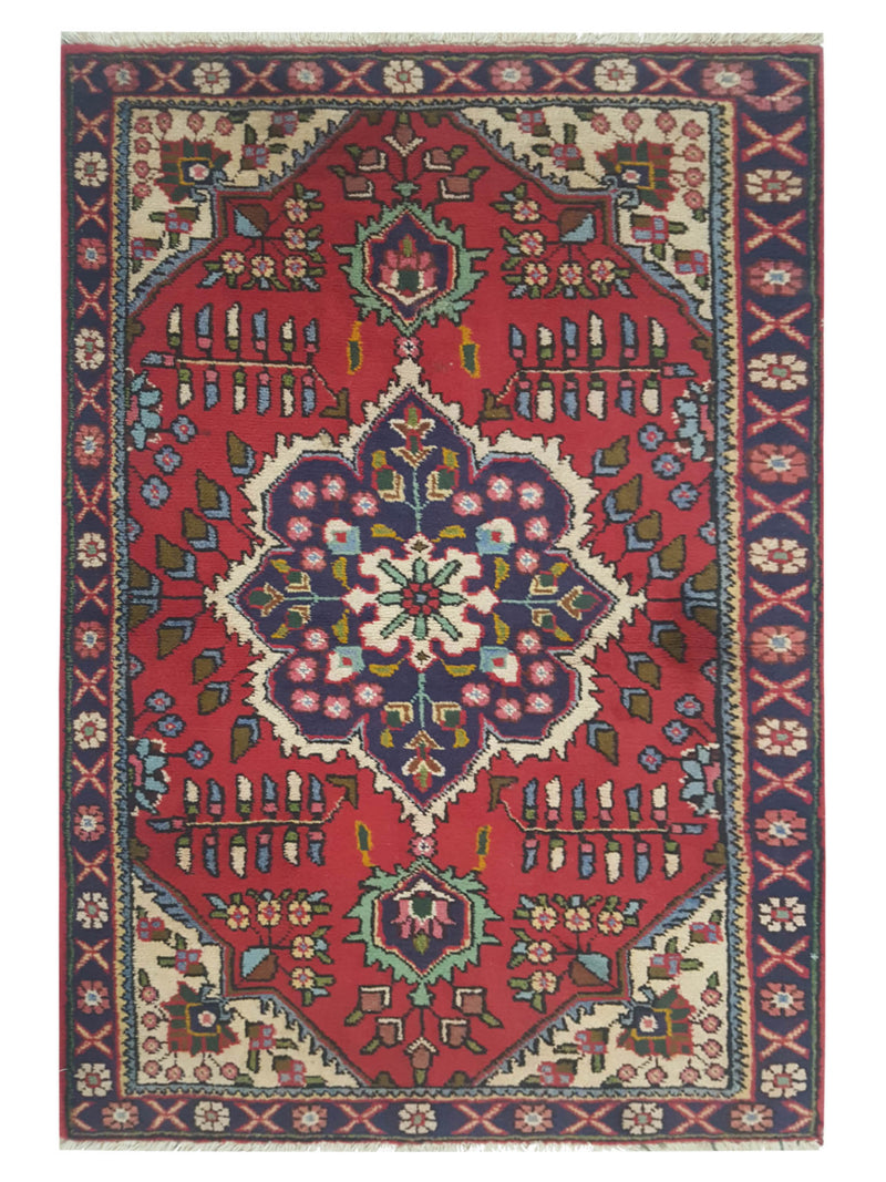 Pacific Hamadan  Burgundy Navy Traditional