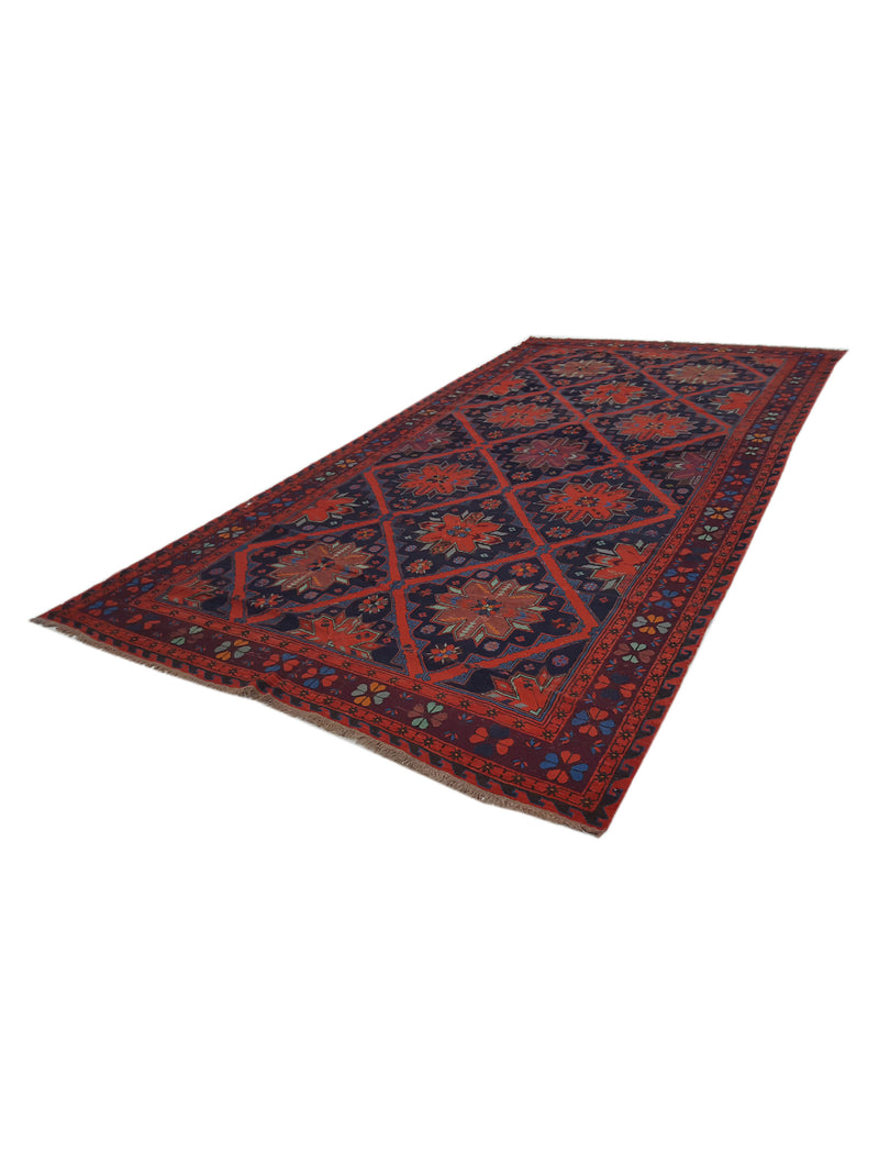 Fasa Antique Soumak 28978 Indigo Rust Traditional Antique Rug