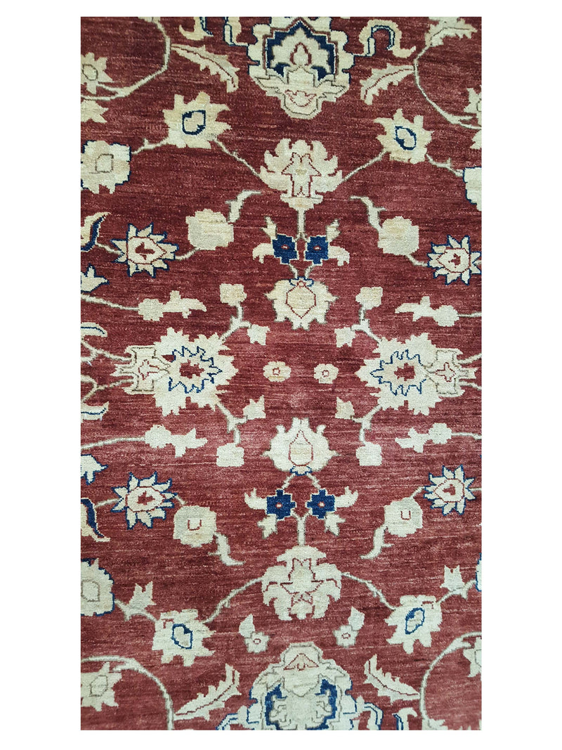 Pacific Ziegler 29043 Rust Blue Transitional Hand Knotted Rug