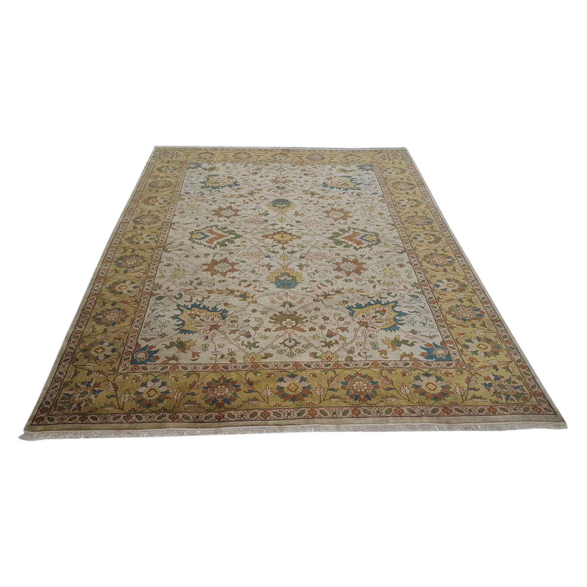 Pacific Tribal 29058 Ivory Gold Traditional Hand Knotted Rug