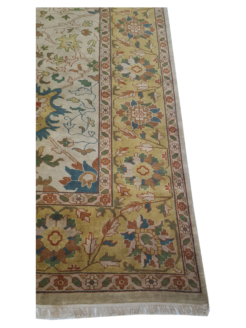 Pacific Tribal 29058 Ivory Gold Traditional Hand Knotted Rug